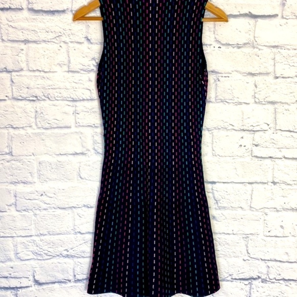 Kate Spade rainbow multi stripe fit and flare sleeveless dress XS - Picture 5 of 7